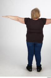 and more Whole Body Woman T poses White Casual Overweight Standing Street photo references